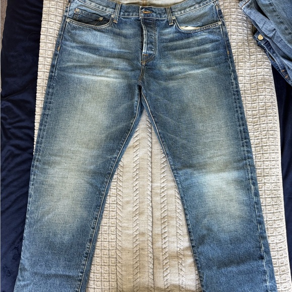 Baldwin Faded Blue Straight Jeans - Picture 1 of 3
